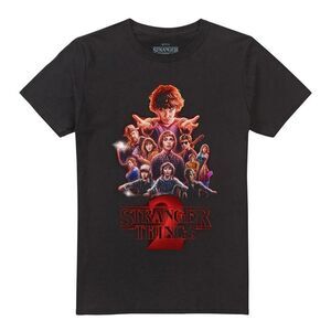 Stranger Things 2 Unisex Adult Poster T-Shirt / Black